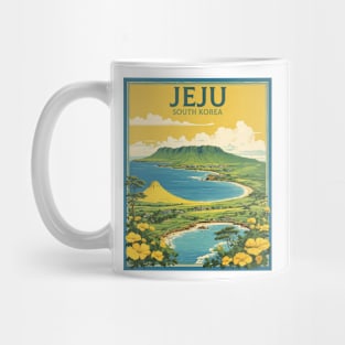 Jeju South Korea Travel Tourism Retro Vintage Mug